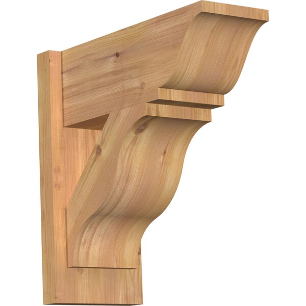 Ekena Millwork Funston Smooth Traditional Outlooker, Western Red Cedar, 7 1/2"W x 18"D x 18"H OUT08X18X18FST01SWR - main